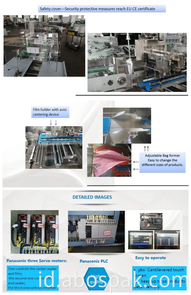 Otomatis Beberapa Aliran Sekunder Mesin Kemasan Makanan Untuk Mie Instan / Biskuit / Camilan